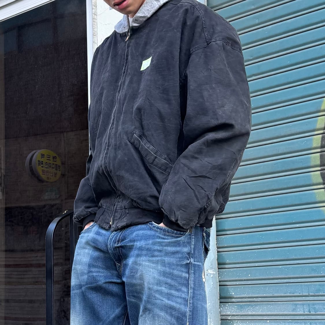 90‘s vtg 후드워크자켓 상품이미지3