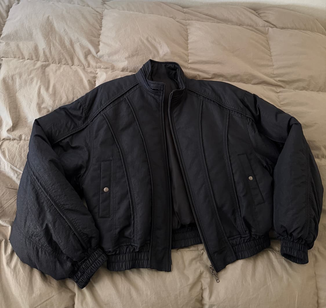 엘무드 벌키 크롭 봄버자켓 48 상품이미지2