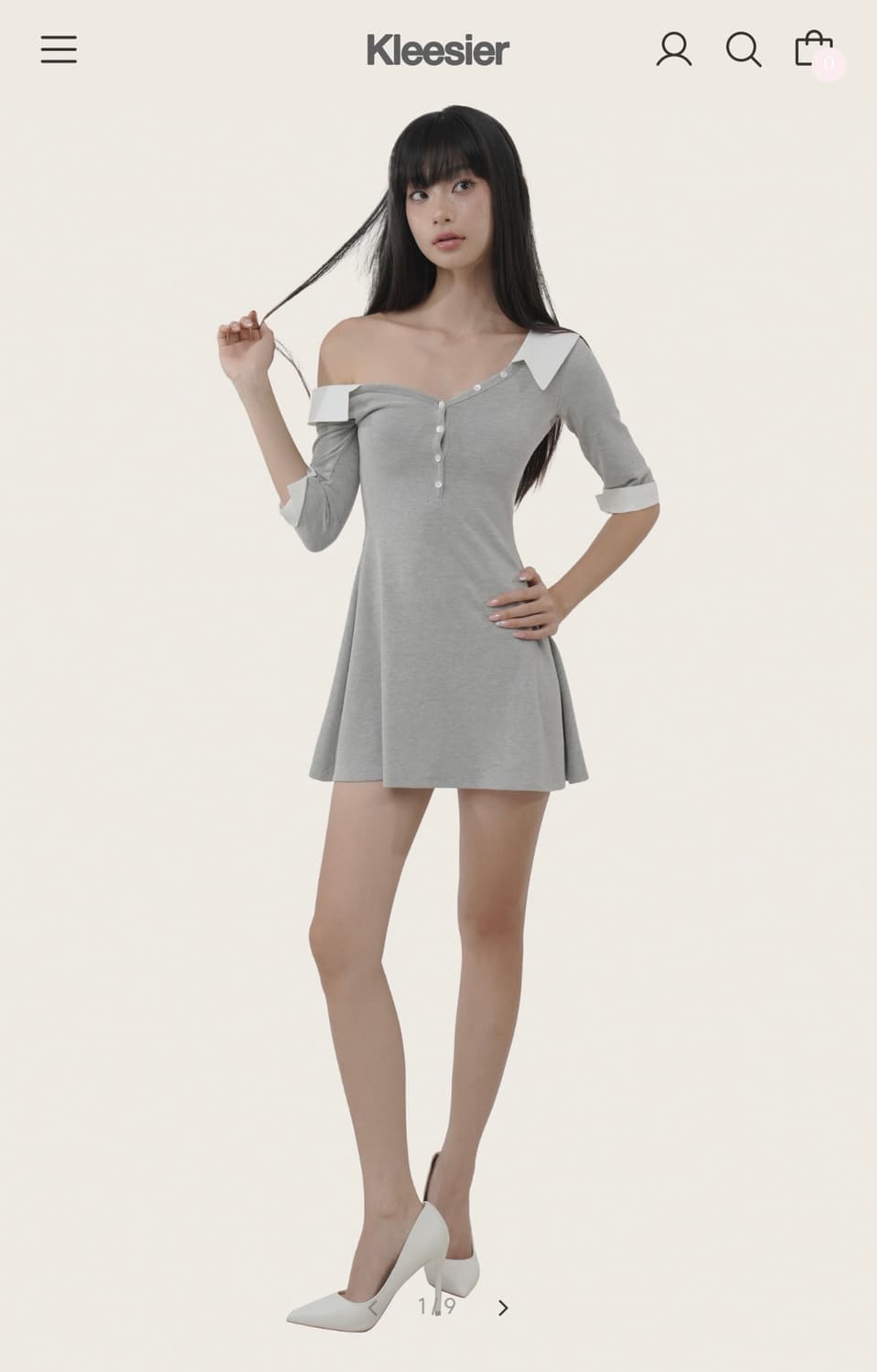 클리시어 타르트 버튼 업 드레스 상품이미지1