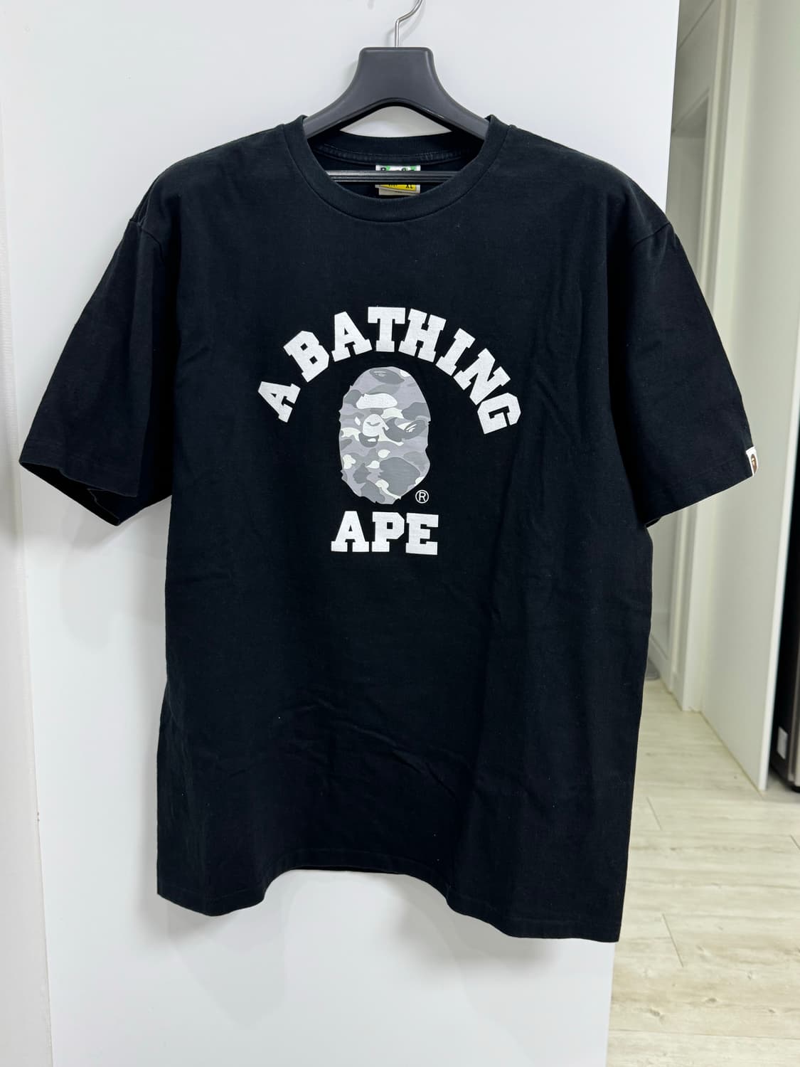 베이프 시티 카모 컬리지 반팔 블랙 XL 상품이미지2