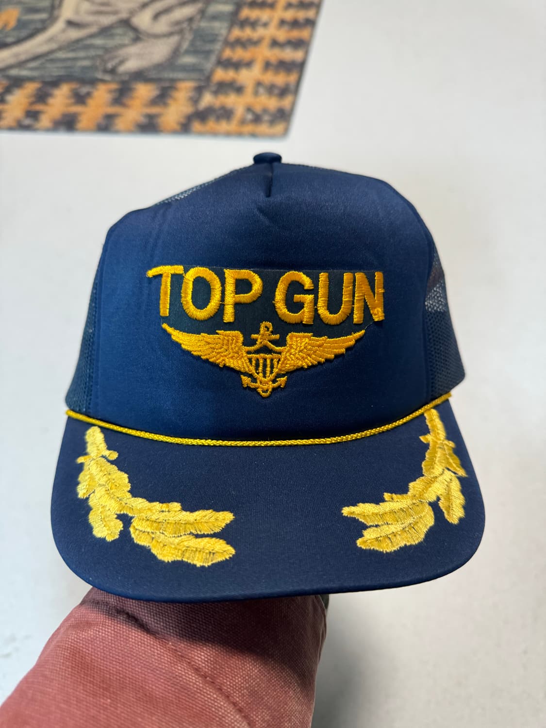 탑건 빈티지 자수 트러커캡 톰크루즈 매버릭 모자 볼캡 미군 미공군 상품이미지1