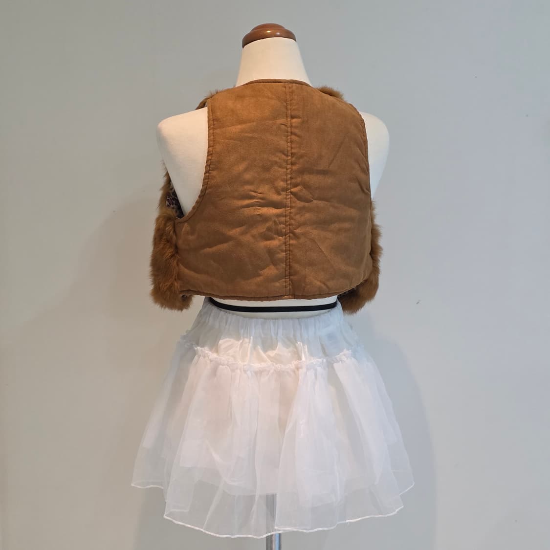 보헤미안 브라운 퍼 베스트 상품이미지4