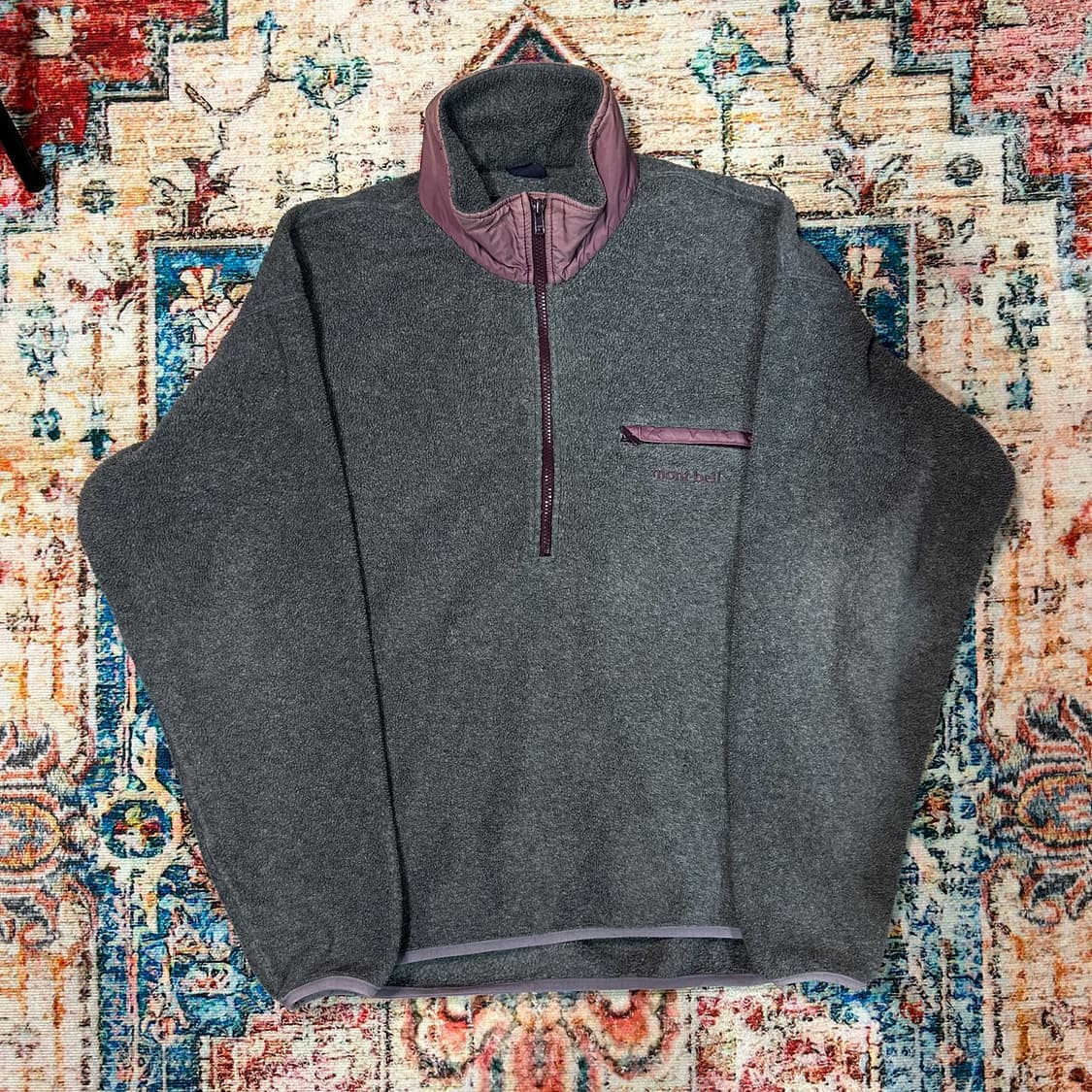 [M] 90s 몽벨 재팬 플리스 하프집업 상품이미지1