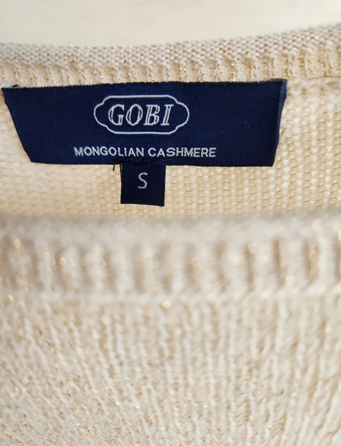 GOBI 고비 메탈릭 케시미어 니트 S사이즈 상품이미지4