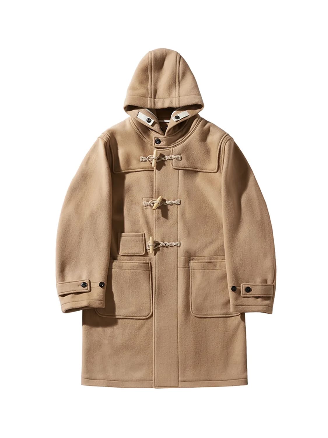 라이즈앤빌로우 헤비 울 펠트 더플 코트 카멜 M사이즈 상품이미지1