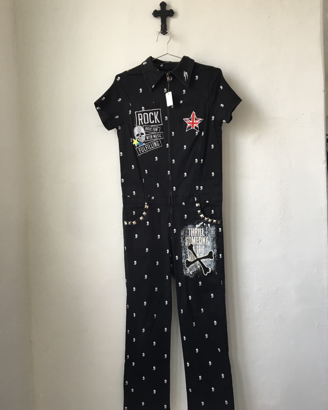 Skull pattern jumpsuit 상품이미지1