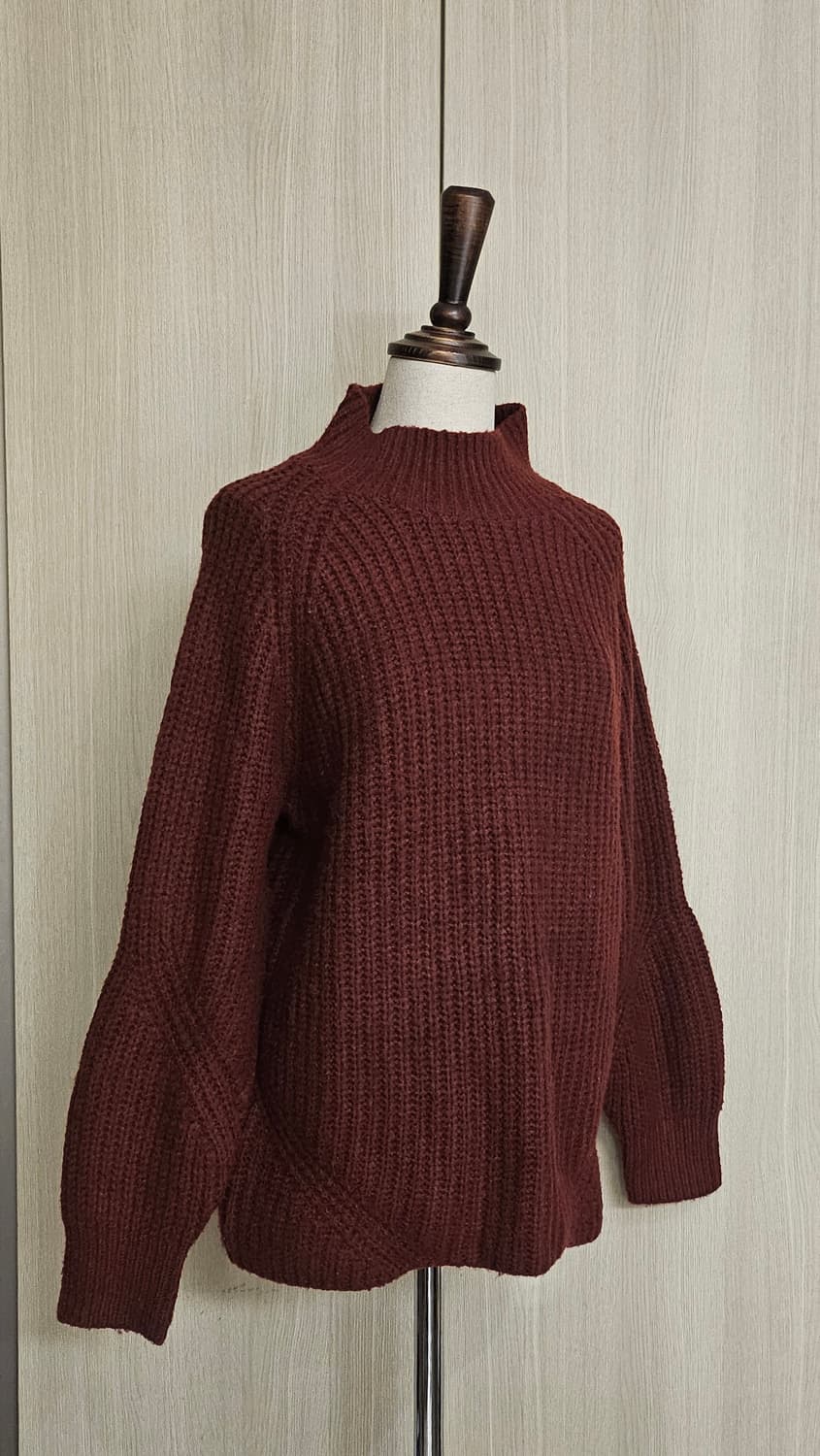 지오송지오 분위기미친 와이드소매 브릭와인 니트 95 상품이미지5