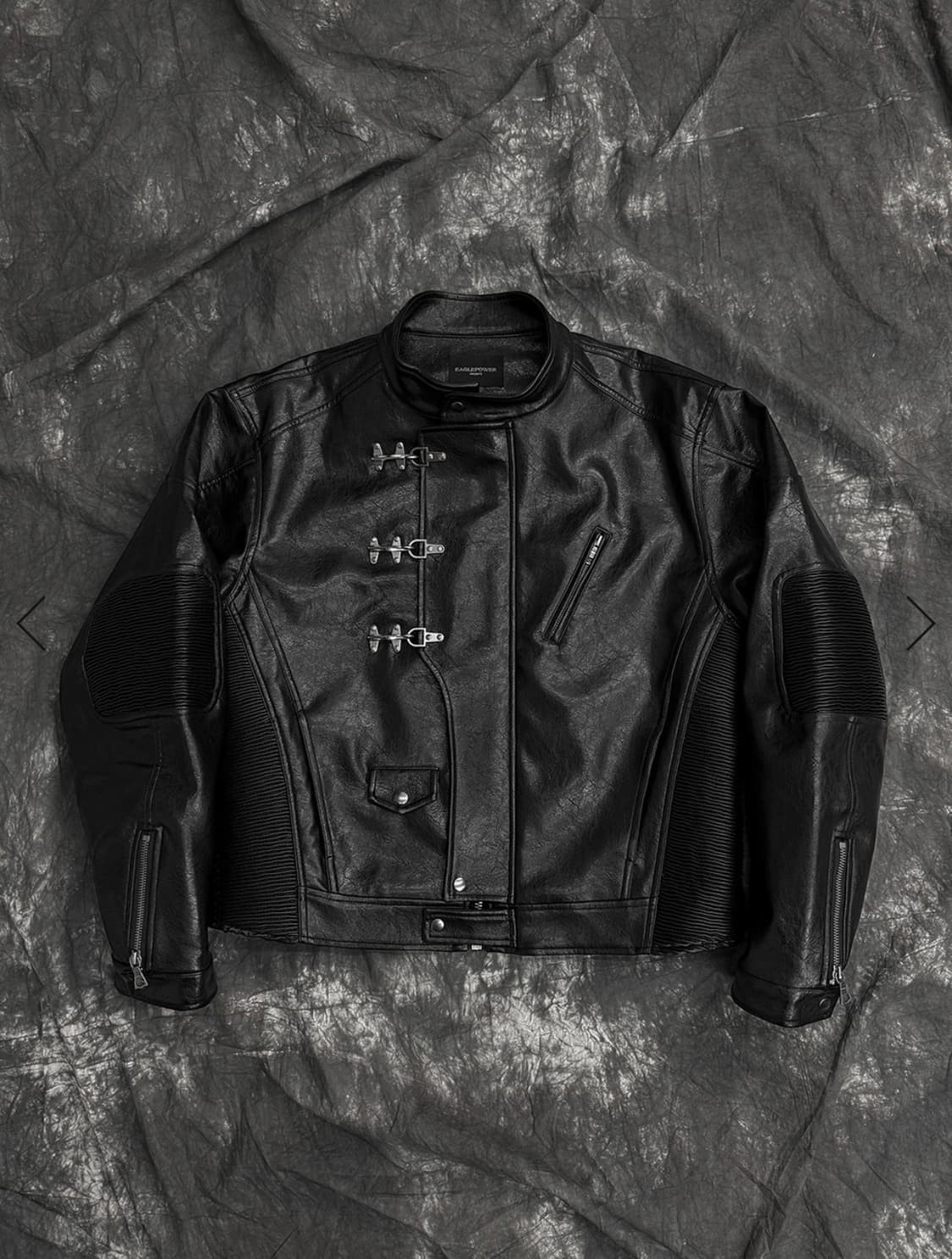 [b.access] Pu Buckle Moto Jacket(Black) 상품이미지2