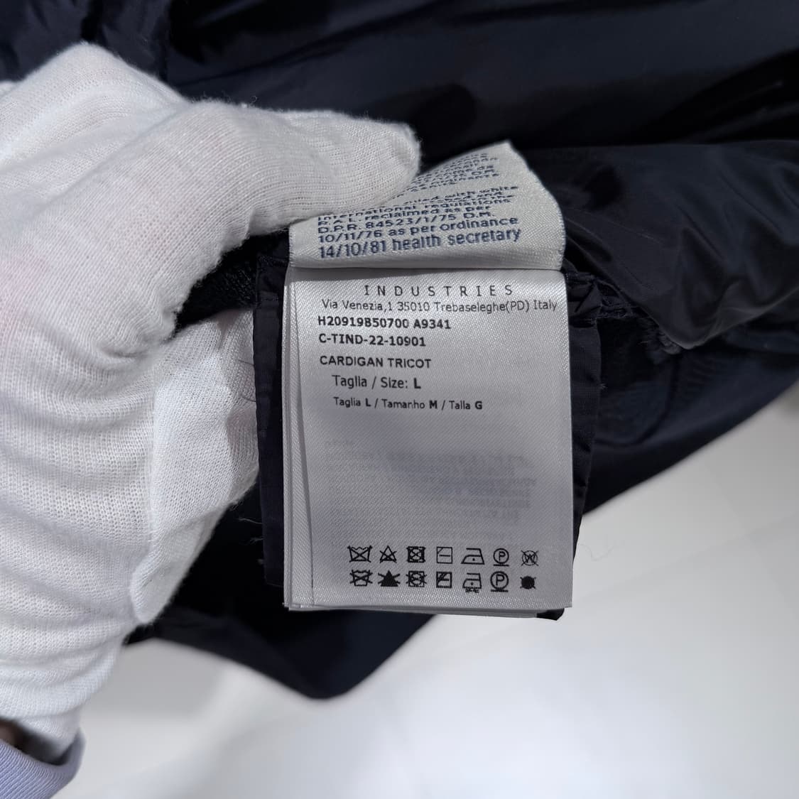 L / 몽클레어 로고 블랙 김현우 니트패딩 상품이미지8