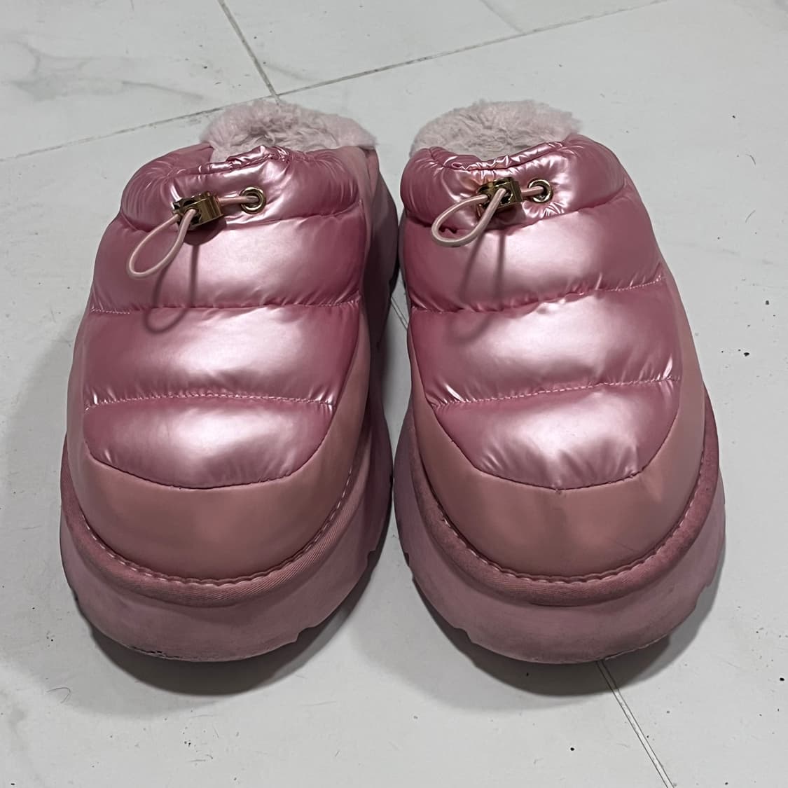 마르디 메크르디 핑크 뮬 패딩 슬리퍼  상품이미지3