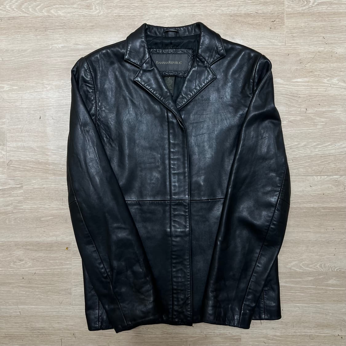 바나나 리퍼블릭 여성 램스킨 싱글 라이더 양가죽자켓 [블랙] S/90 상품이미지1