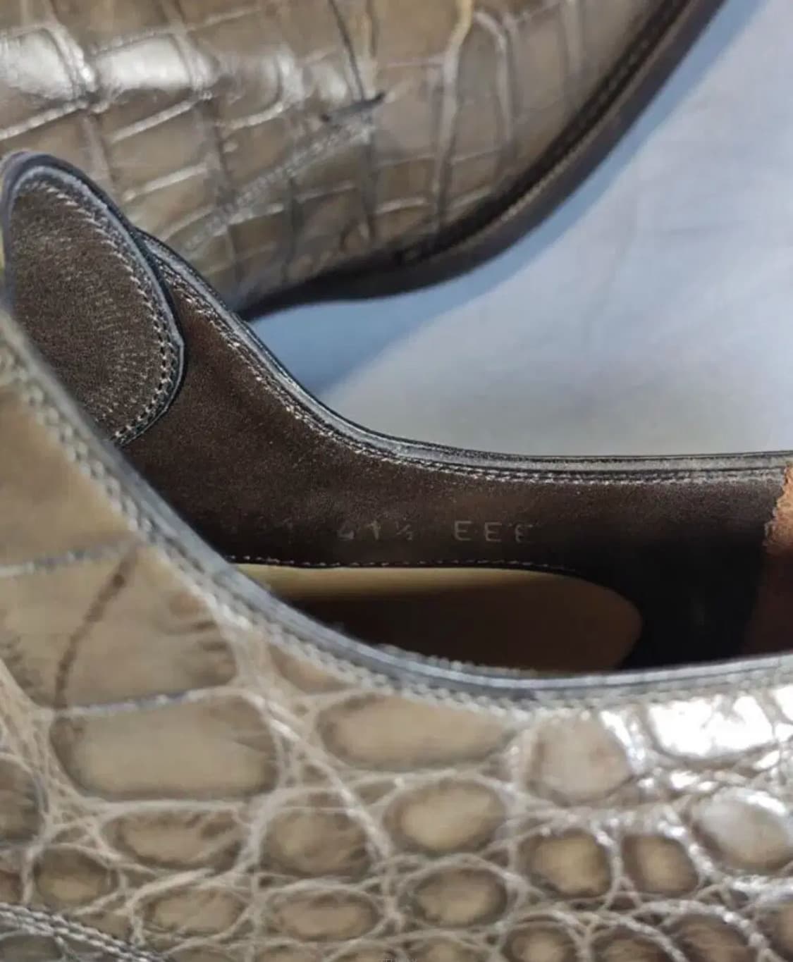 GUCCI 구찌 뭉크 슈트랩 슈즈(크로커다일 스킨-악어가죽)해외발송 상품이미지10