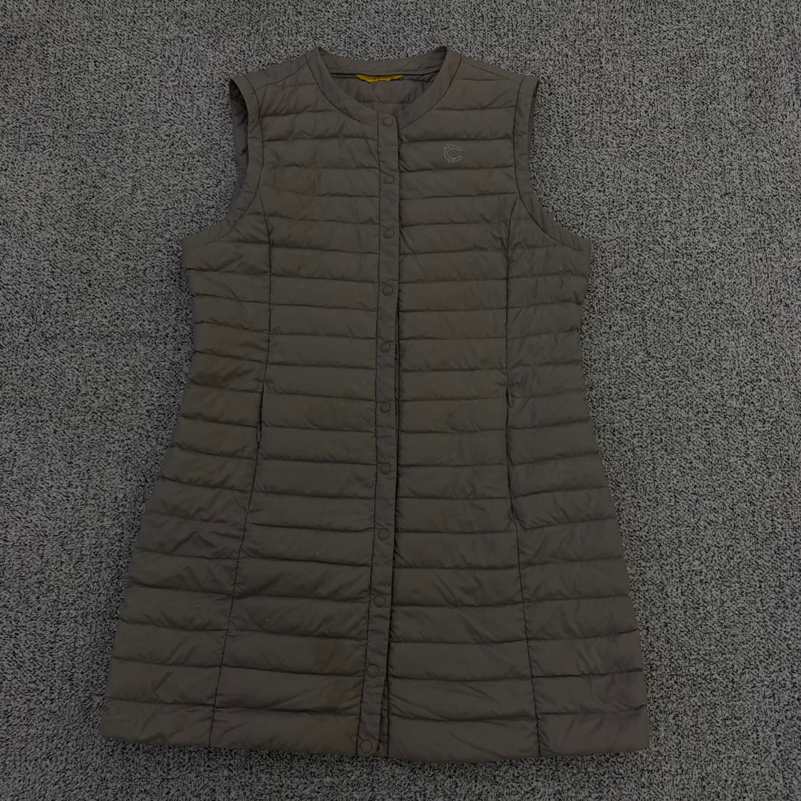 95 루이까스텔 여성 구스 롱 패딩조끼 0127H1 상품이미지1