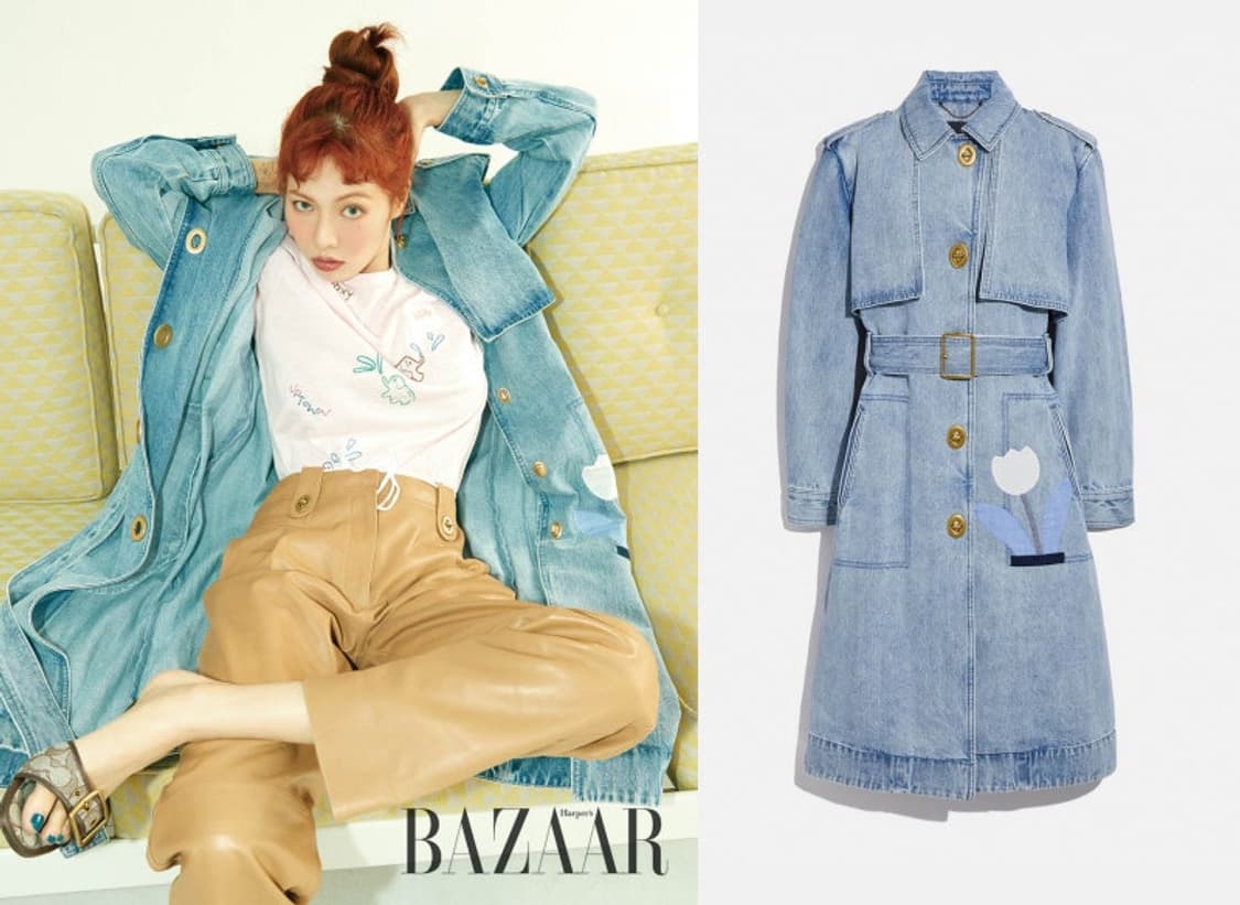 coach 코치 데님 코트 현아 나나 김희선 상품이미지2