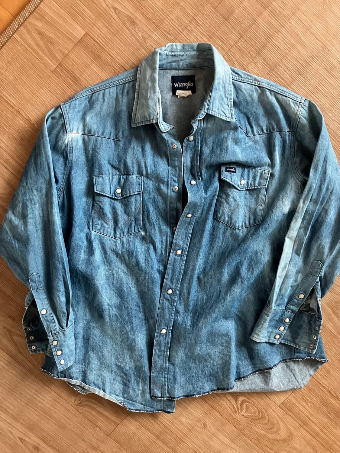 랭글러 wrangler washed western shirt 상품이미지3