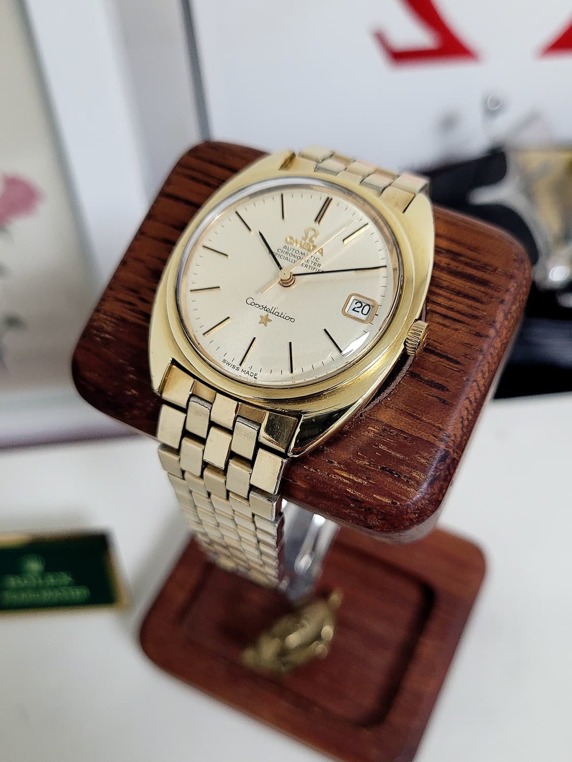 오메가 컨스틸레이션 캡골드 금배꼽 상품이미지5