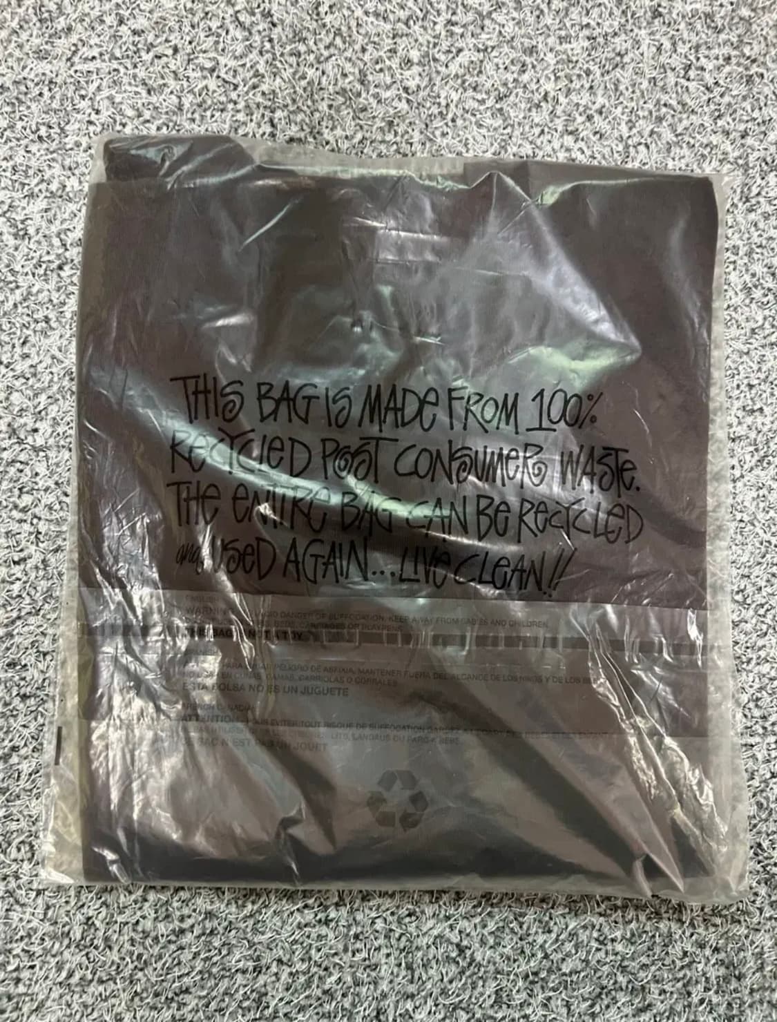 [새상품] 스투시 x 웨일즈 보너 오션 송 티셔츠 브라운 Msize 상품이미지4