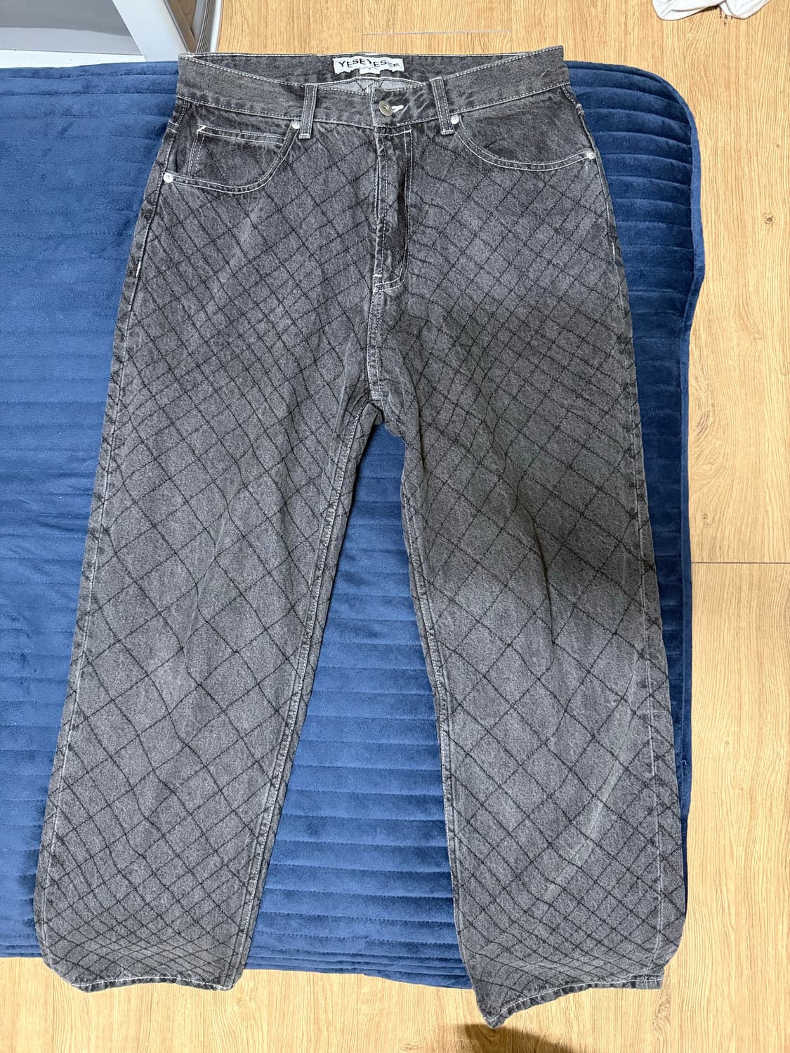 예스아이씨 퀼팅 데님 S사이즈 상품이미지1