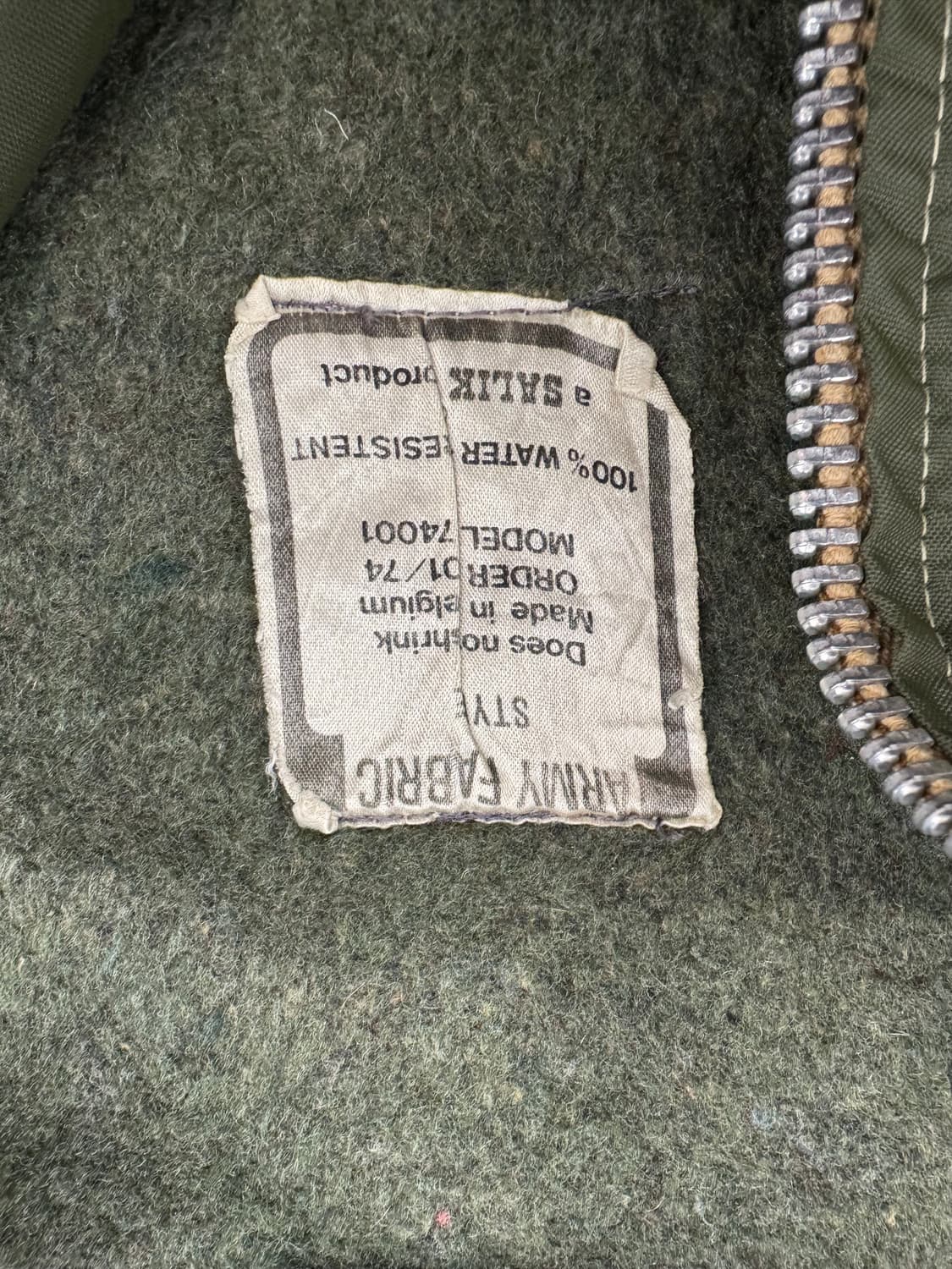 OS)70’s SALIK 밀리터리 빈티지 플라이트 봄버자켓 상품이미지4