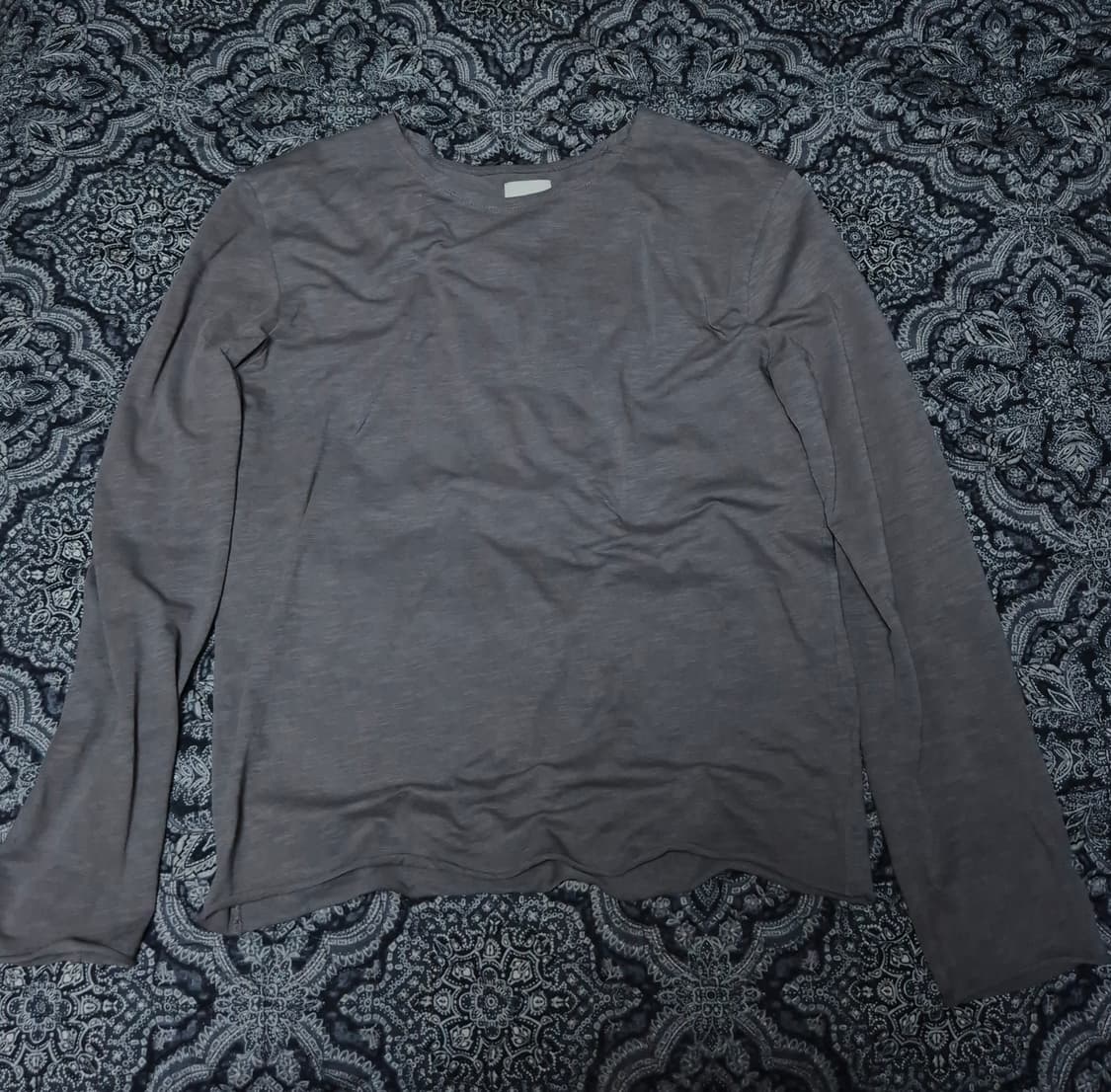 Mono Prive 텍스쳐드 롤 롱슬리브ver.2 쿨 그레이 2size 상품이미지2