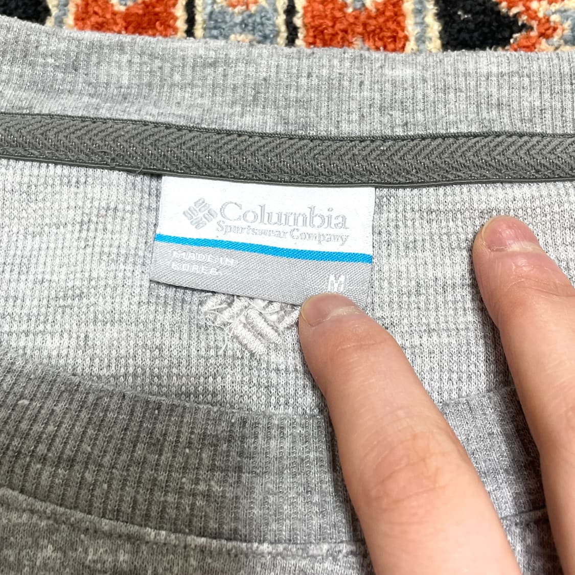 컬럼비아 그레이 나그랑 긴팔티셔츠 남성M 상품이미지5