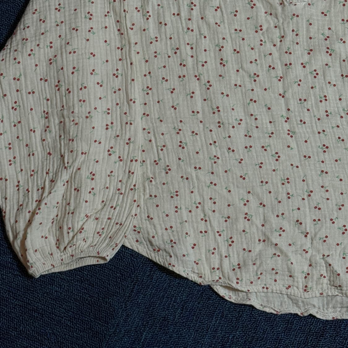 빈티지 모리걸 체리 블라우스 상품이미지3