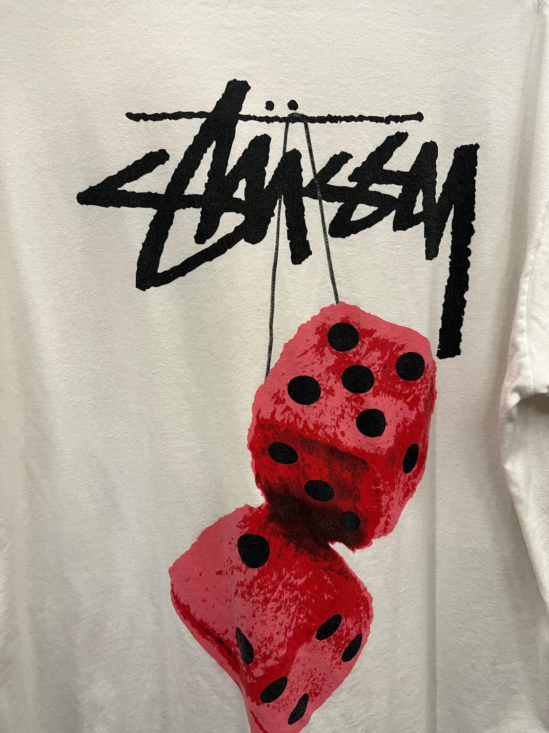 스투시 퍼지 다이스 반팔티 화이트 #csz691 상품이미지3