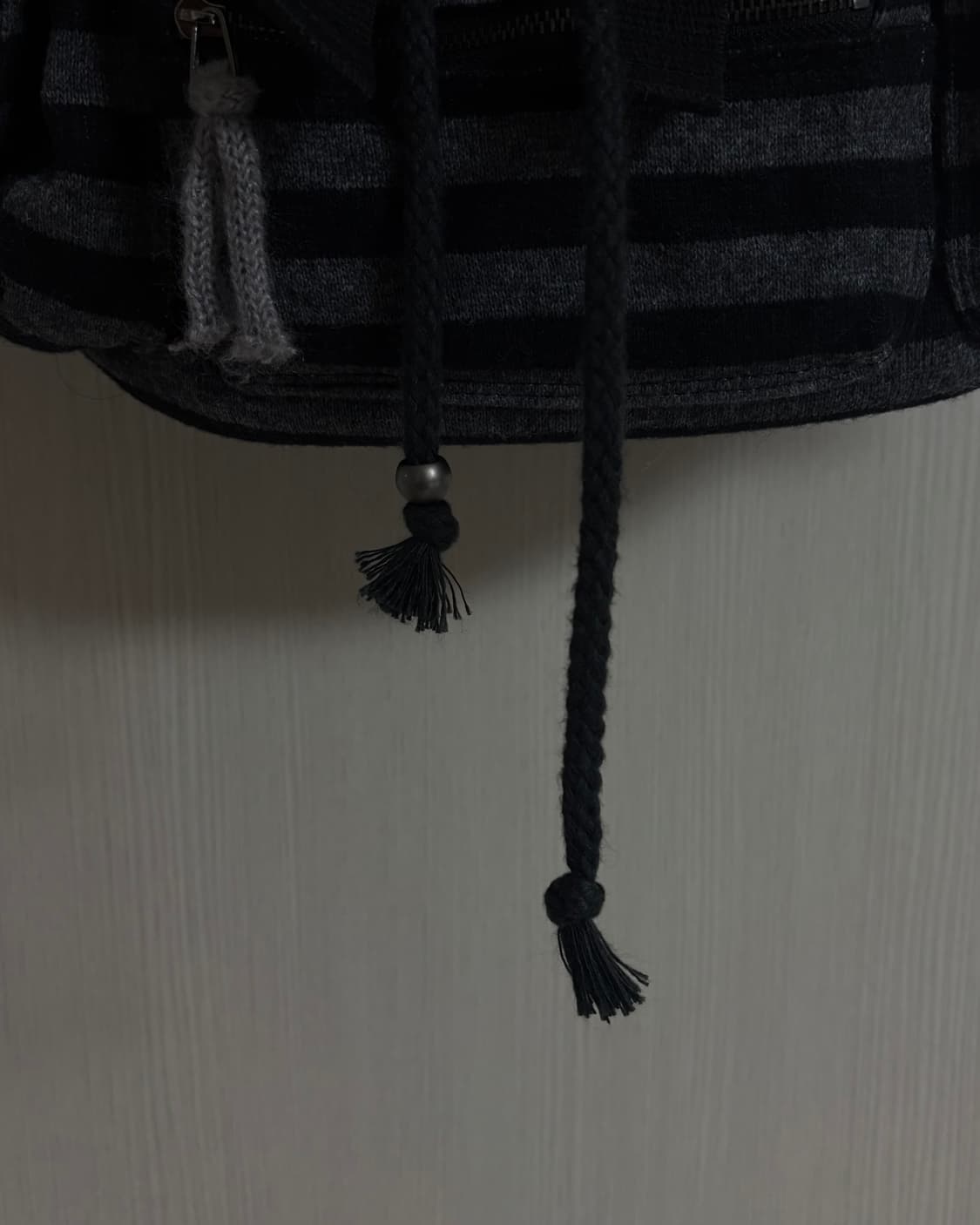 탠스댄스 백팩 wool stripe backpack black  상품이미지4