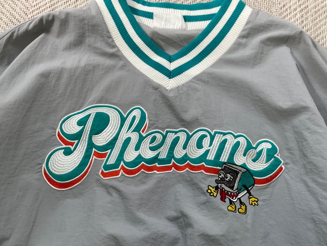 빈티지 phenoms 나일론 그레이 풀오버 윈드브레이커  상품이미지4