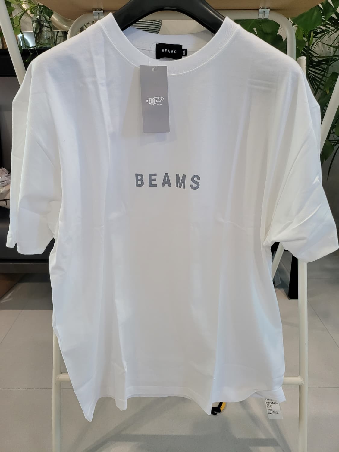 📌 [새상품] BEAMS 빔즈 로고 반팔 티셔츠 (브라운 화이트 블랙) 상품이미지8