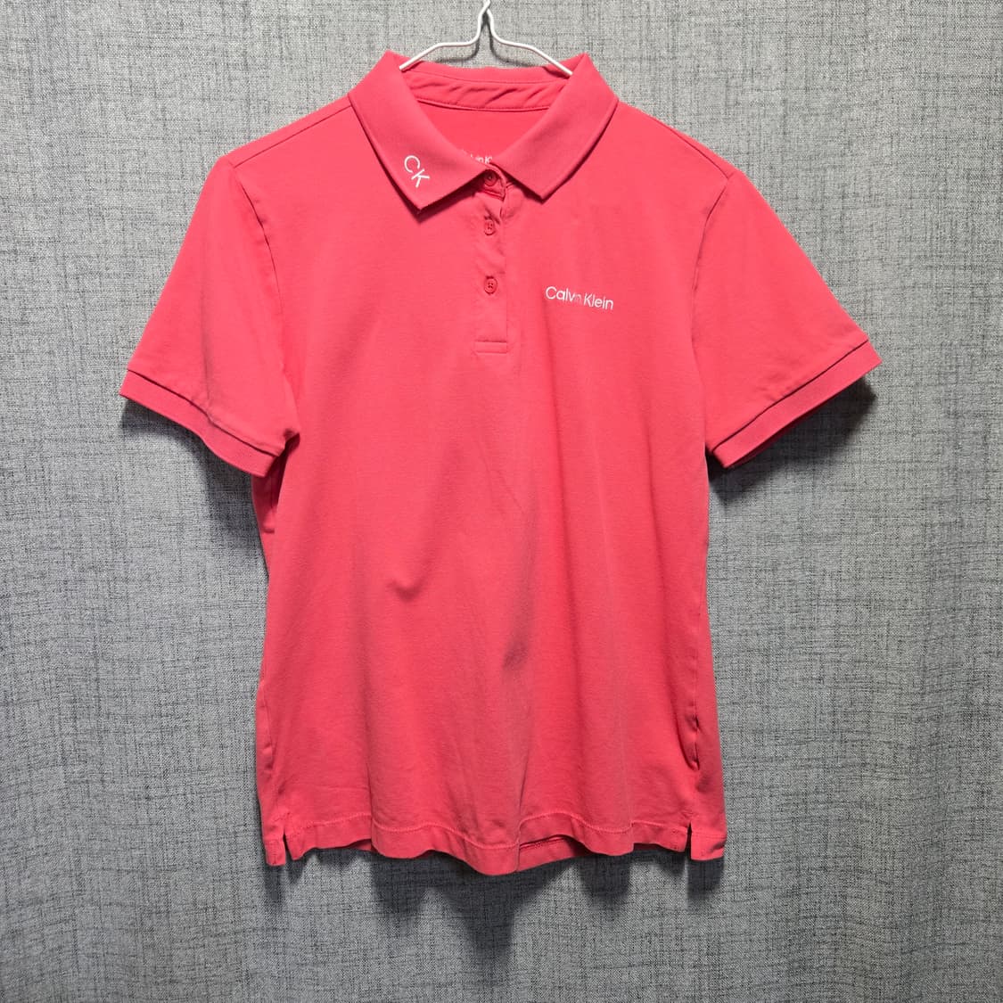 캘빈클라인 핑크 CK 로고 반팔 폴로티  상품이미지1