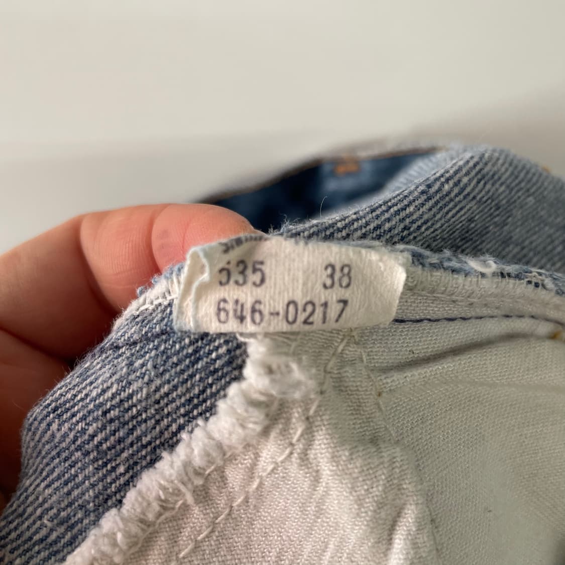 80s 리바이스 646 벨바텀 오렌지탭 데님팬츠 상품이미지10