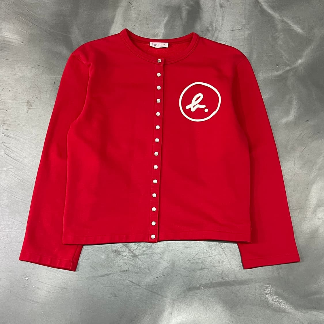  아네스베 로고 버튼 가디건 y16356 상품이미지1