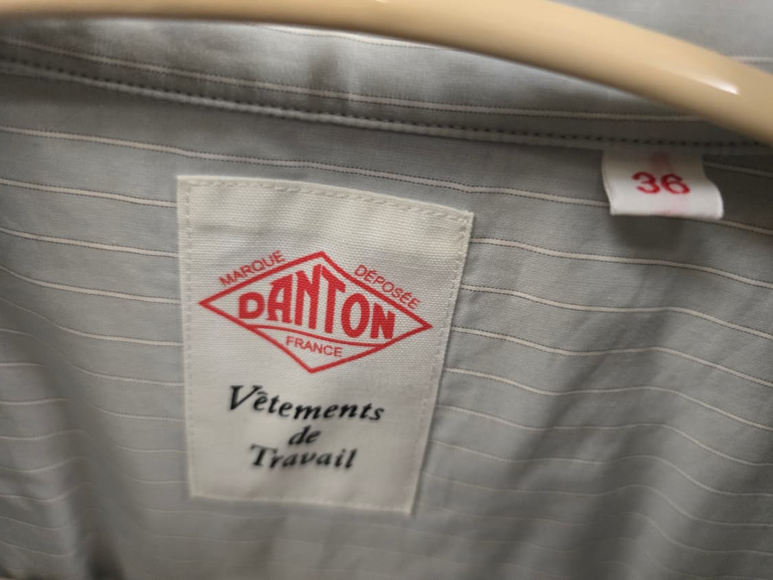 단톤 셔츠 원피스 그린스트라이프 36 상품이미지3