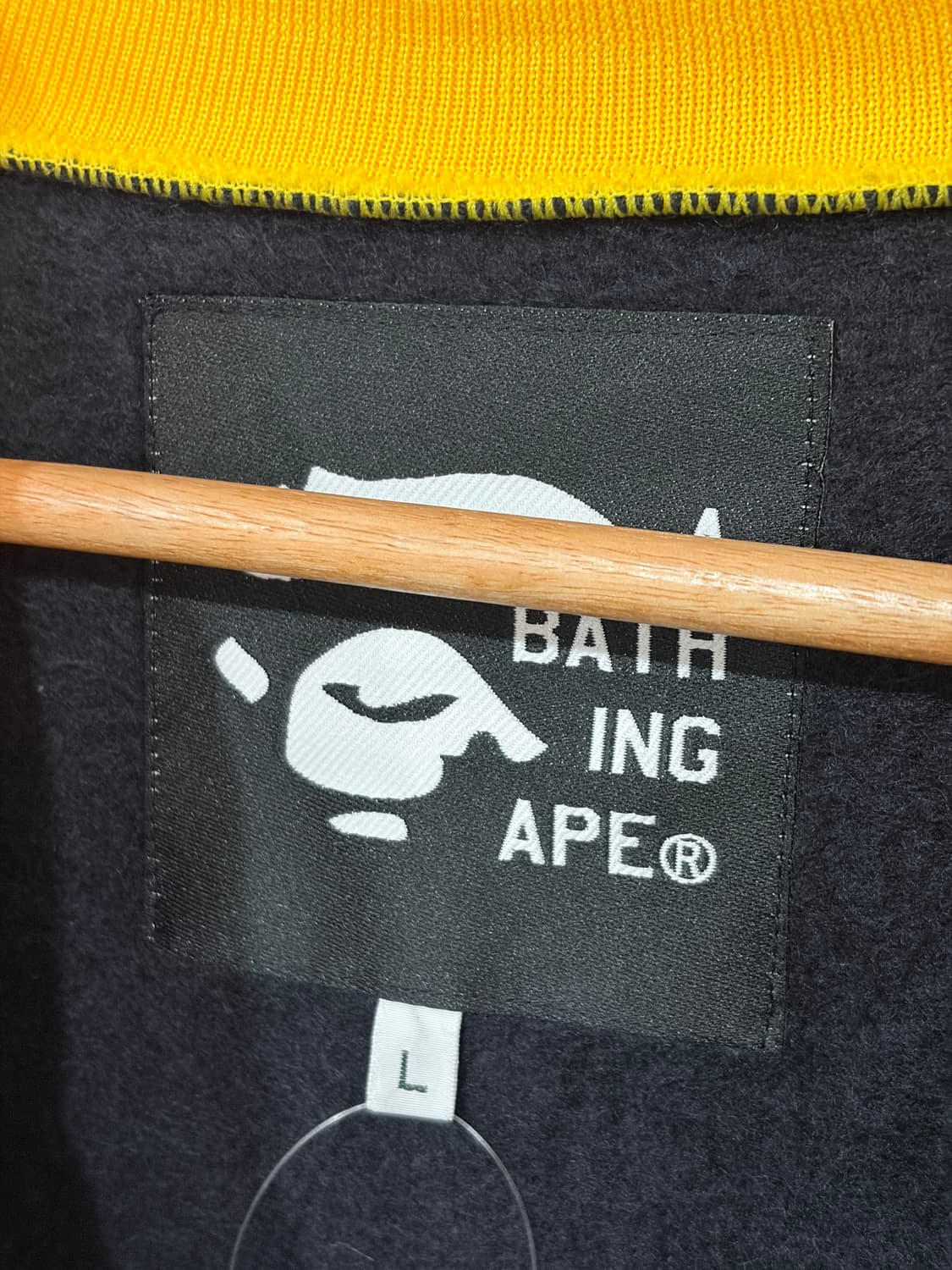 J78 베이프 컬리지 로고 바시티 자켓 상품이미지4