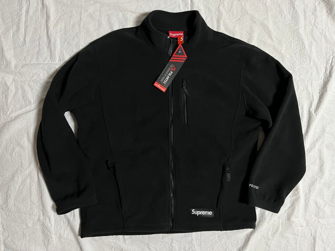 (새상품)(XL)슈프림 폴라텍 집 자켓 (블랙) 플리스 상품이미지3