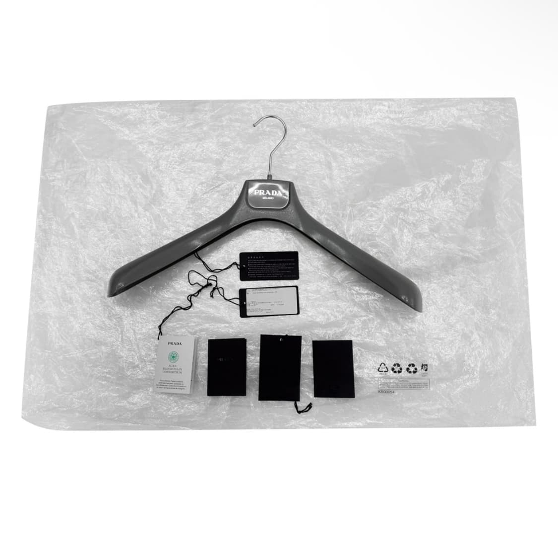 [XL] 프라다 남성 데님 시어링 봄버 트러커 블루종 자켓 칼라 블랙 상품이미지10