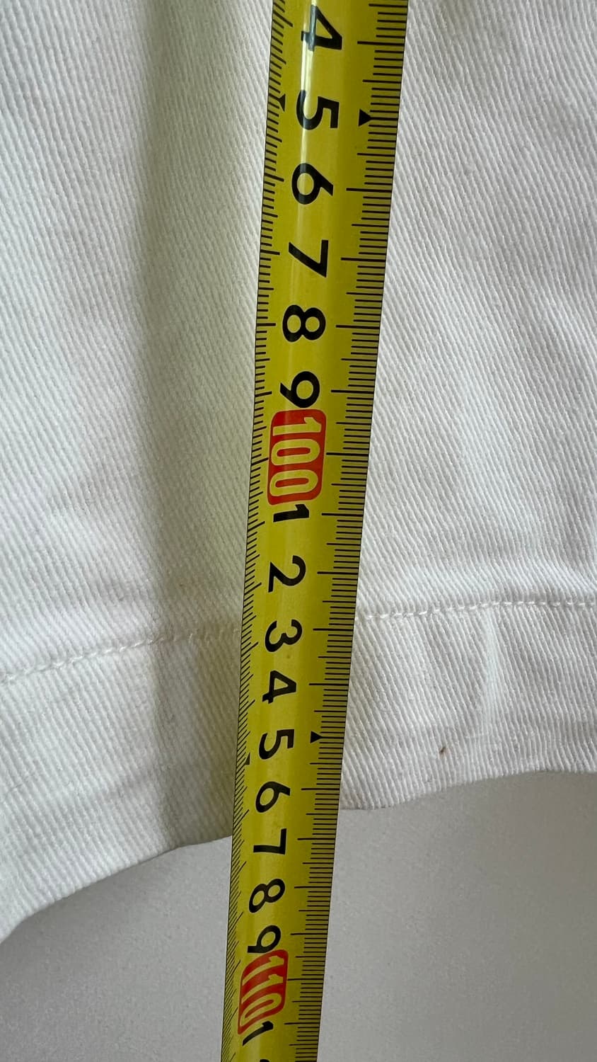 BESLOW 흰색 와이드 크림진 32사이즈 상품이미지5