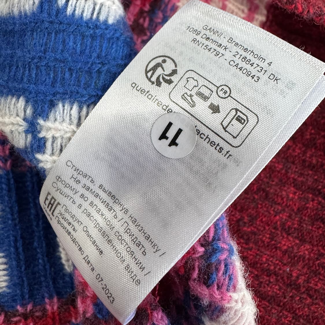 가니 GANNI 23 로고 울 니트 베스트 상품이미지7