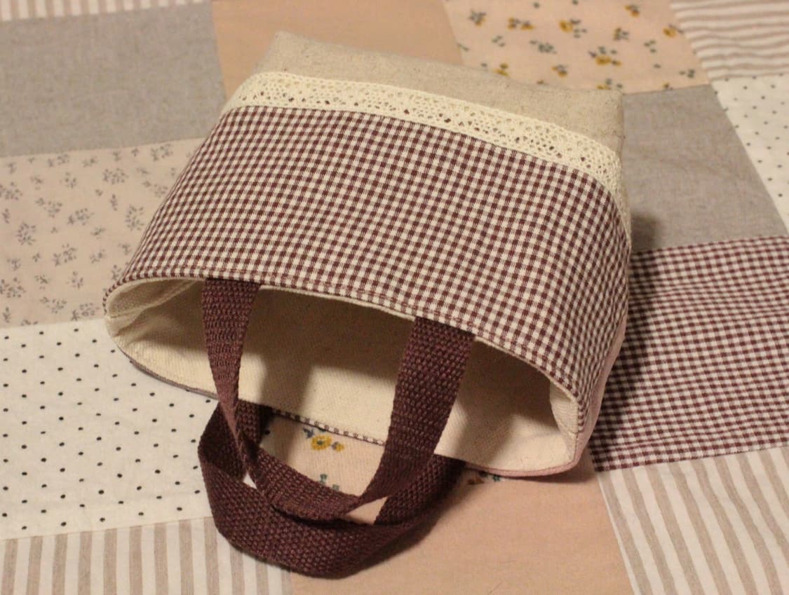 핸드메이드 패치워크 파우치 겸 패브릭 바구니 상품이미지9