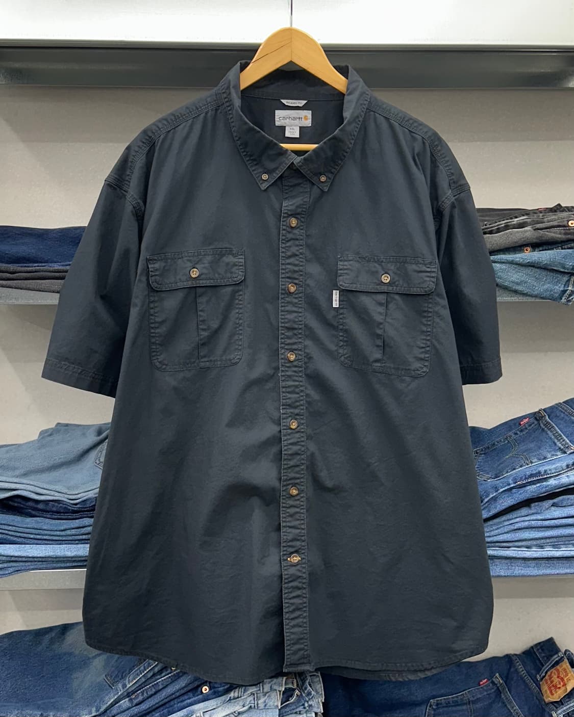 (4XL)칼하트 워크 반팔셔츠-M1764 상품이미지1