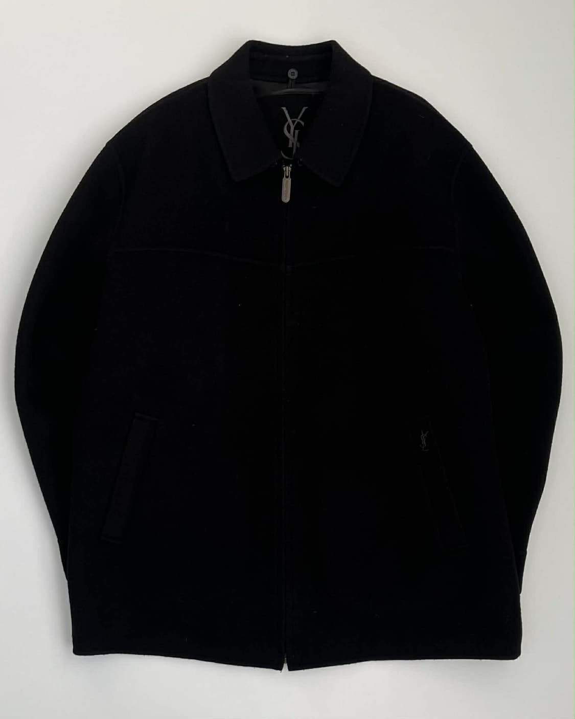 [100] 입생로랑 YSL 자수 울 집업 자켓 상품이미지1