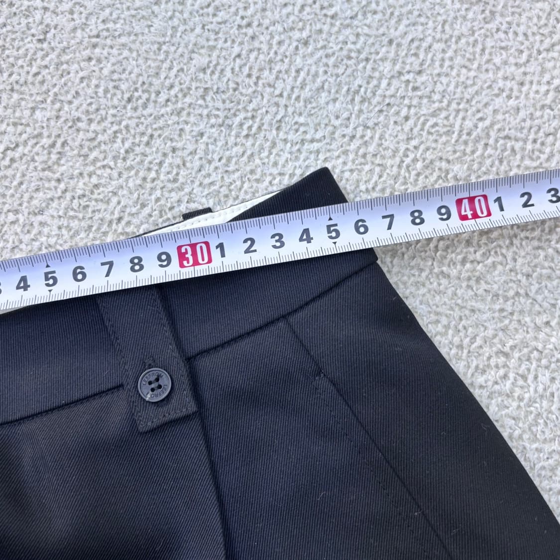 M 새상품 리프롬 여성 블랙 와이드 슬랙스 팬츠 0528E 상품이미지6