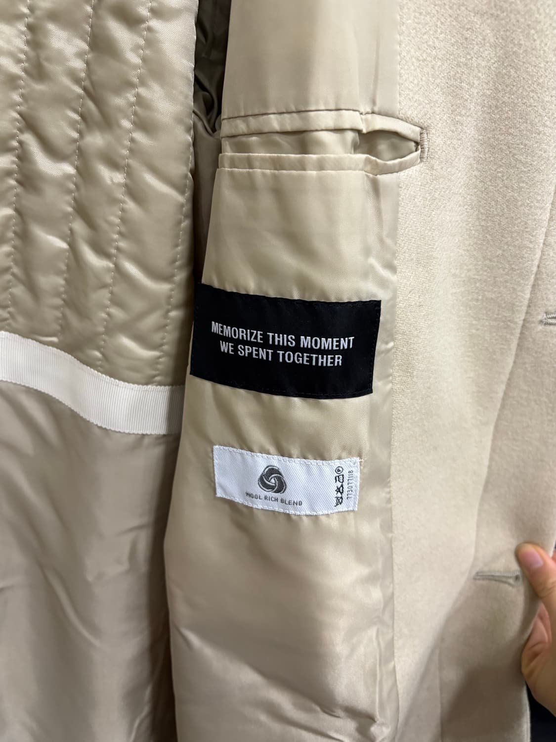 인사일런스 후드 코트 아이보리 L 상품이미지6