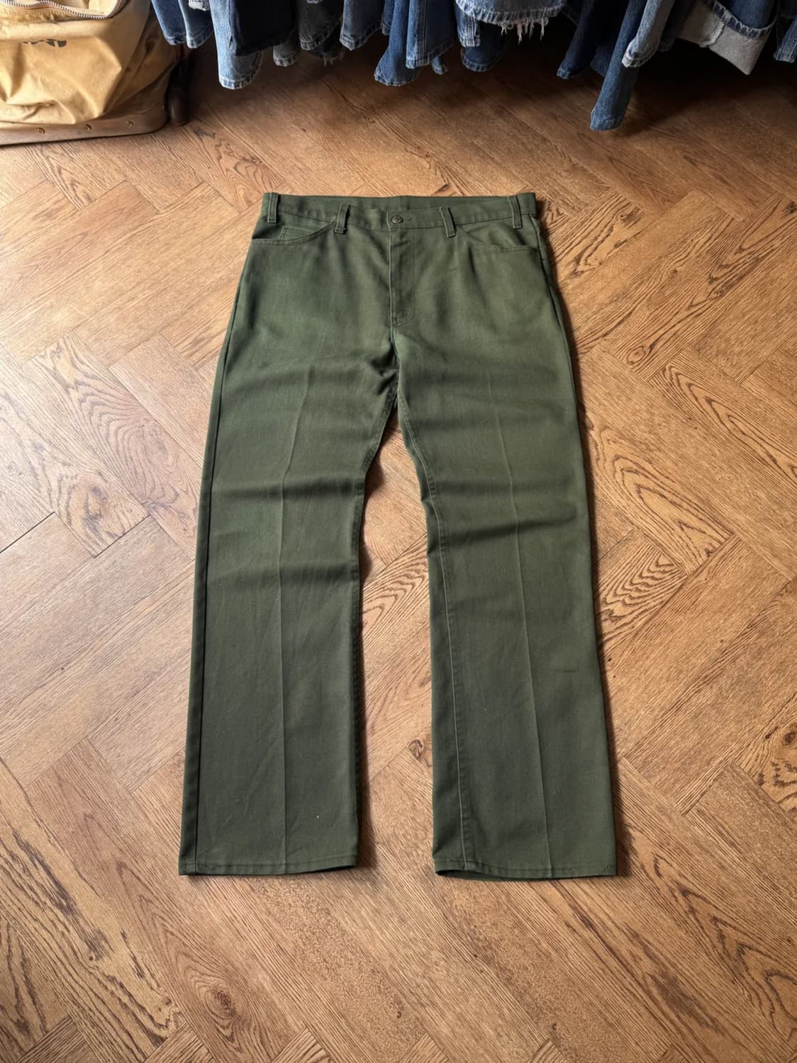 [38]90's 리바이스 USA STA-PREST 로커빌리 플레어 팬츠 상품이미지1