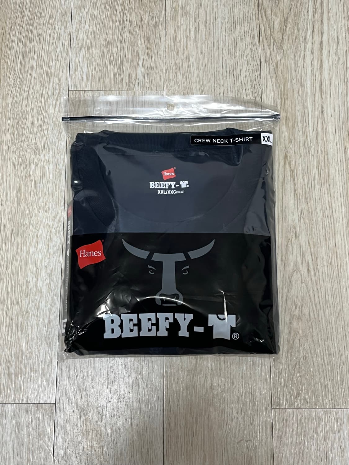 [2XL] 헤인즈 비피 티셔츠 블랙 상품이미지1