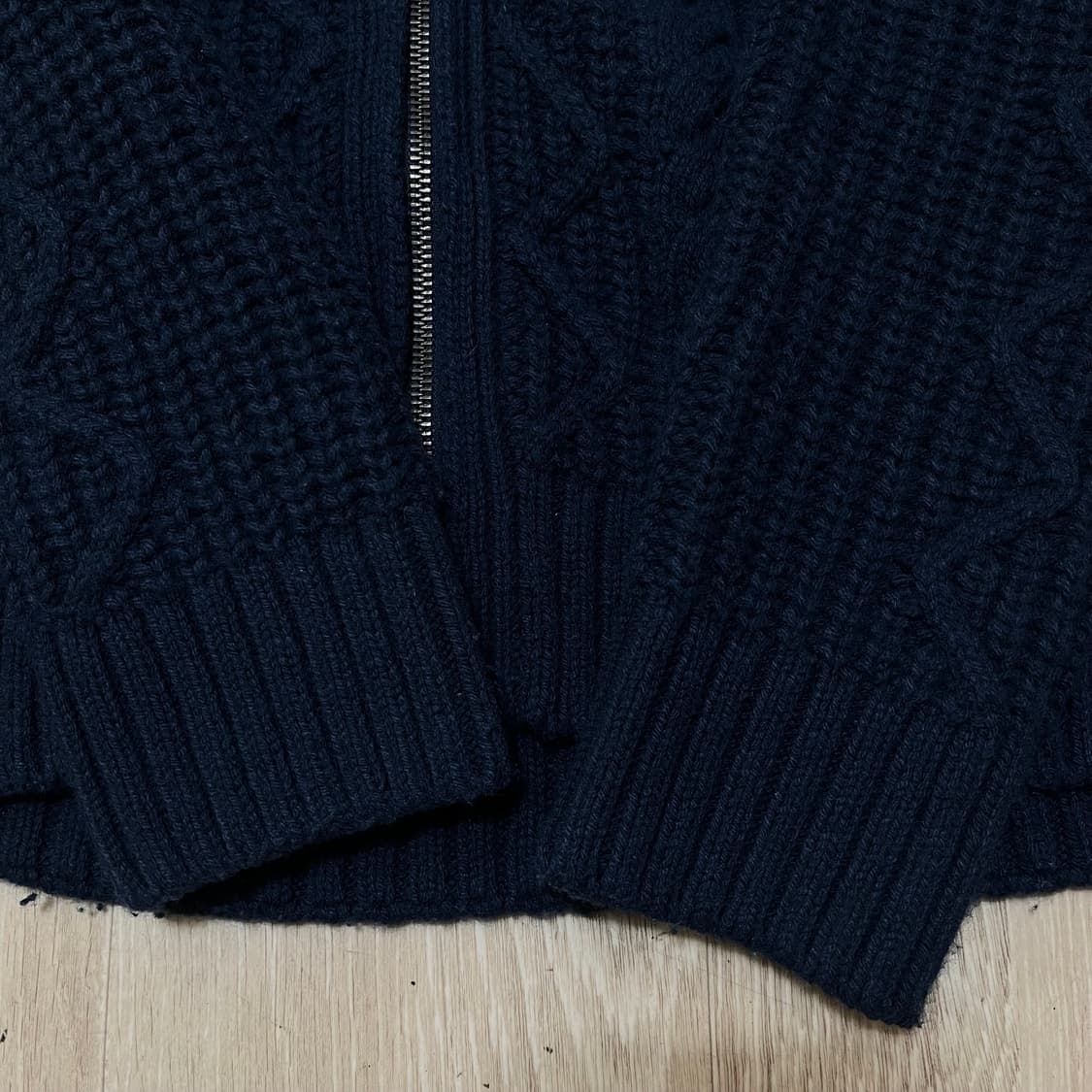 타미힐피거 여성 꽈배기 니트 집업 S/90 상품이미지6