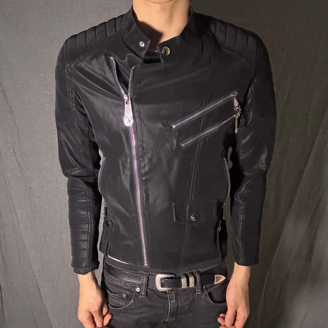 vintage rider black jacket 상품이미지2