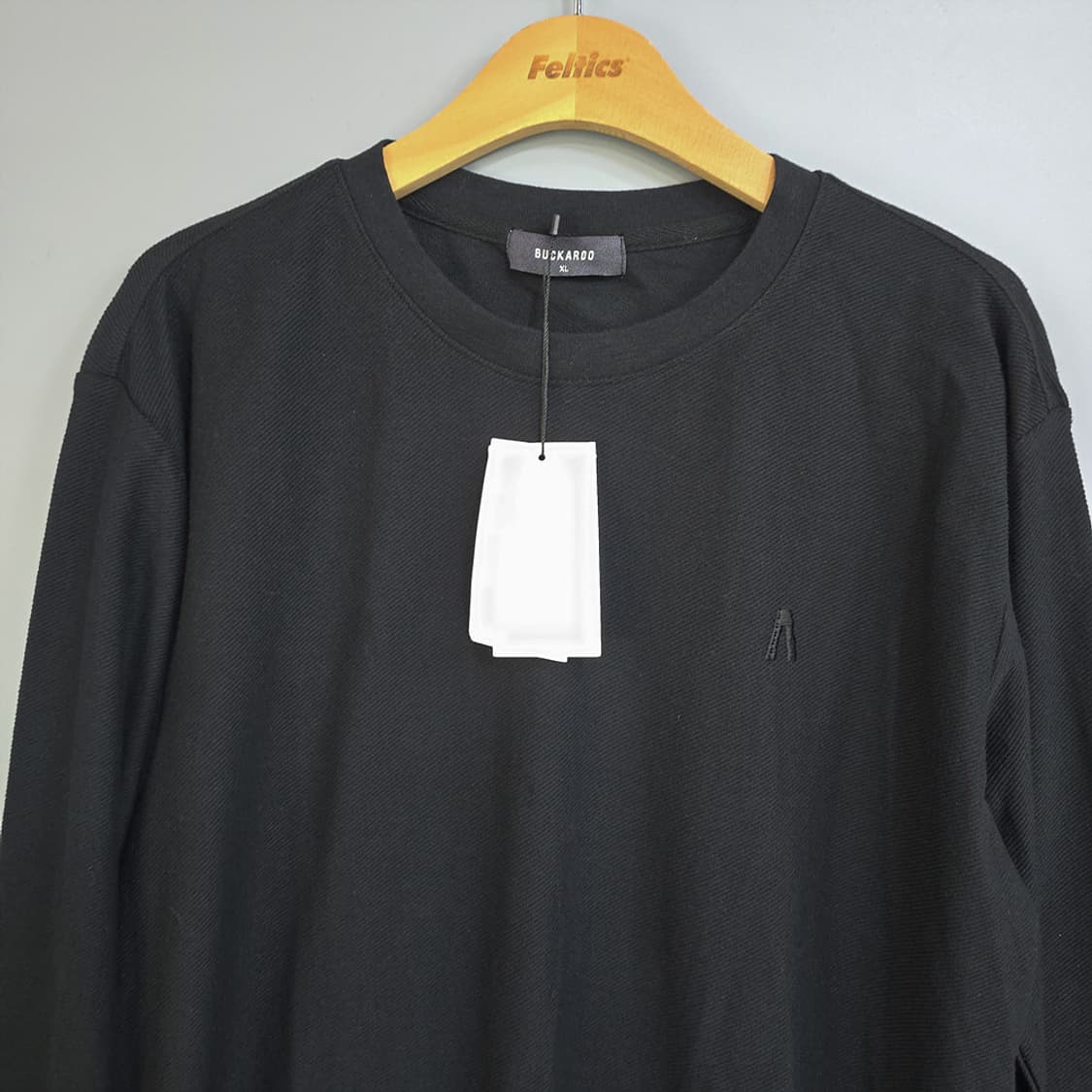 새제품)버커루(BUCKAROO) 블랙 와플 긴팔티 XL 상품이미지2