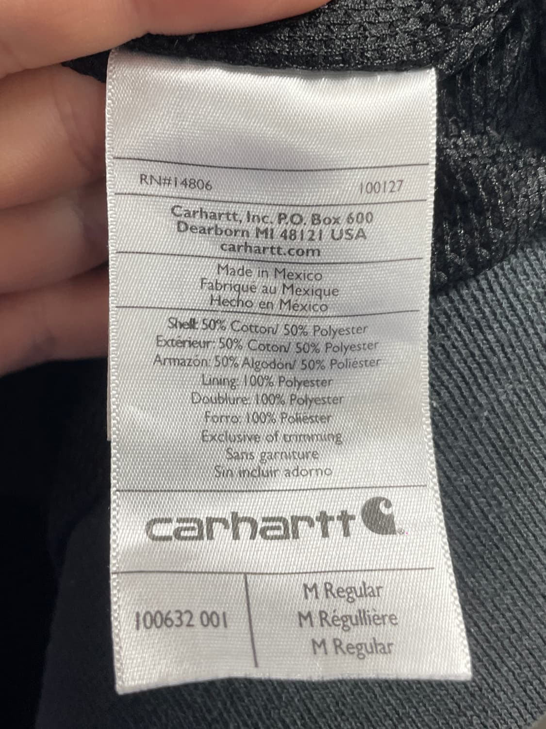 칼하트 써멀 오버핏 후드집업 (on.506) 상품이미지6